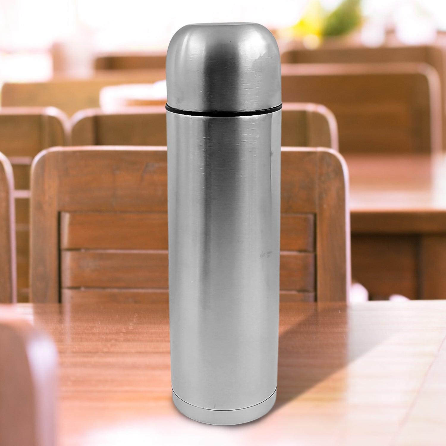 Vacuum Flask Without Cover, 18/8 Stainless Steel | Hot and Cold Water Bottle with Push-Down Lid | Double Walled Stainless Steel Bottle for Travel, Home, Office, School, Picnic (1000 ML / Without Cover) Vacuum Flask Without Cover, 18/8 Stainless Steel | Hot and Cold Water Bottle with Push-Down Lid | Double Walled Stainless Steel Bottle for Travel, Home, Office, School, Picnic (1000 ML / Without Cover)